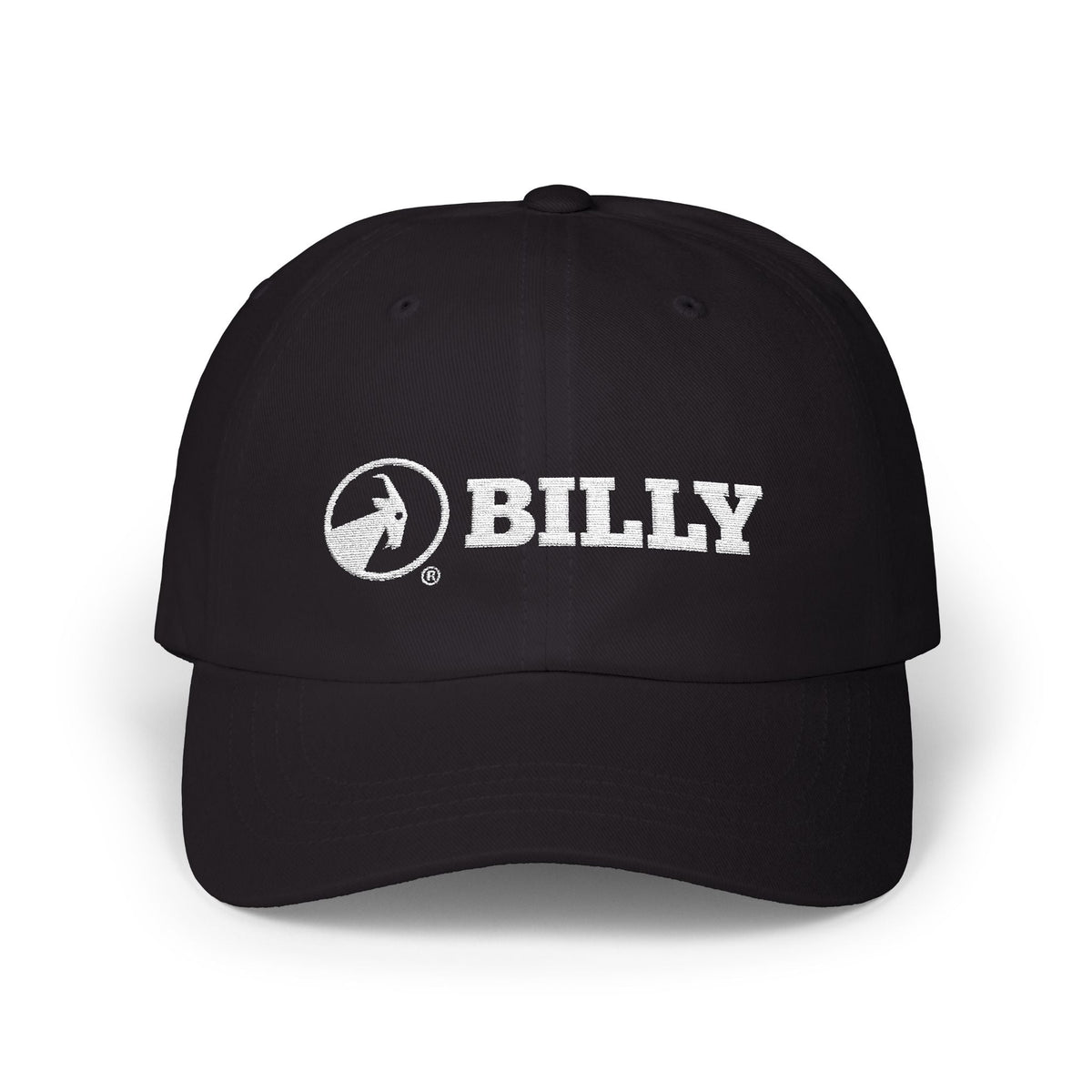 BILLY Classic Cap (White Horizontal Logo - Embroidery) — AVAILABLE IN 9 COLORS