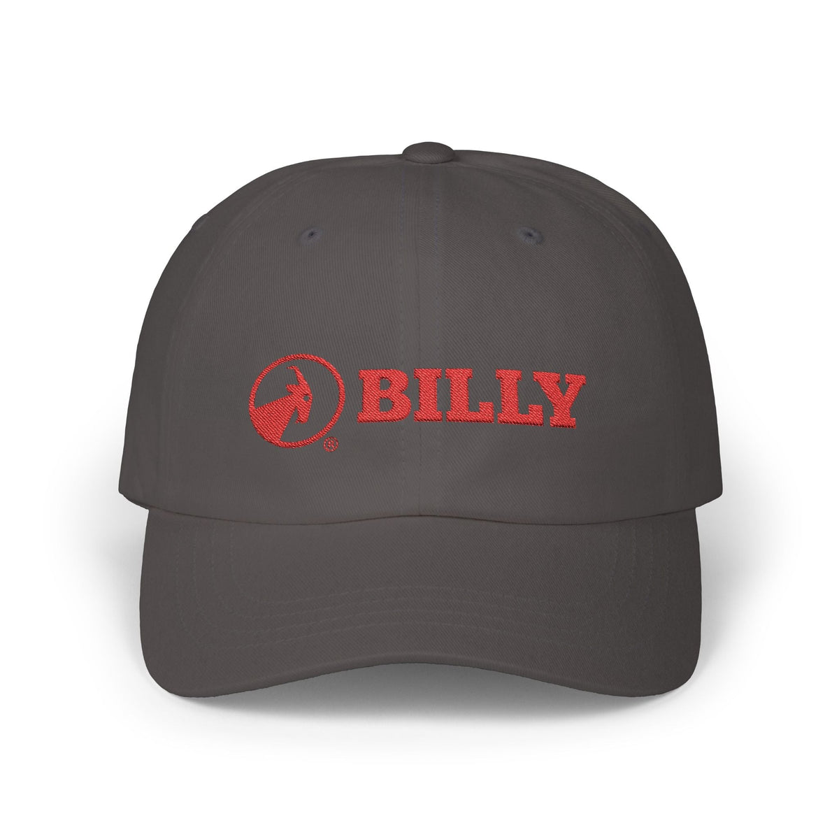 BILLY Classic Cap (Red Horizontal Logo - Embroidery) — AVAILABLE IN 8 COLORS