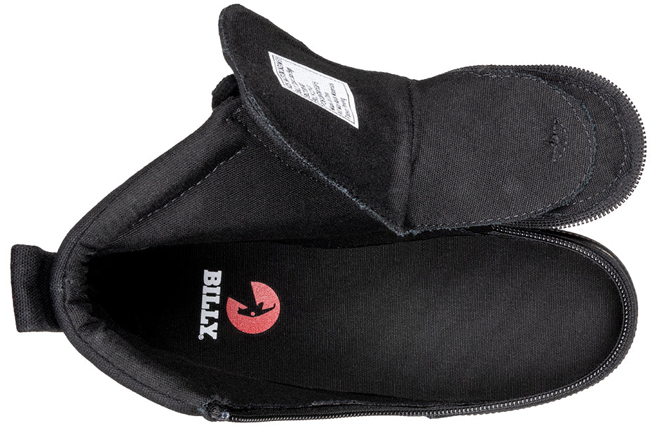 Black To The Floor Canvas BILLY Classic Lace High Tops