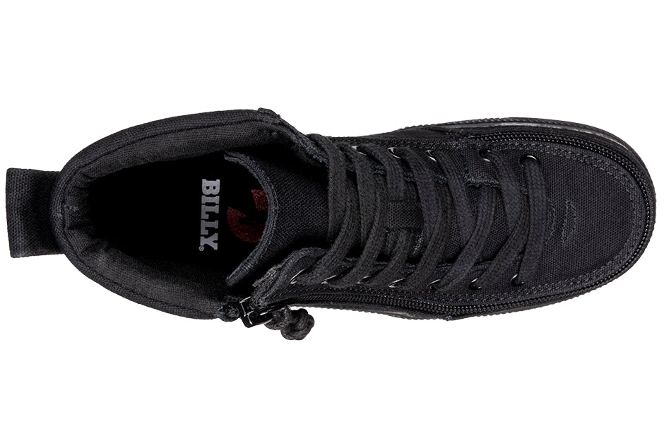 Black To The Floor Canvas BILLY Classic Lace High Tops