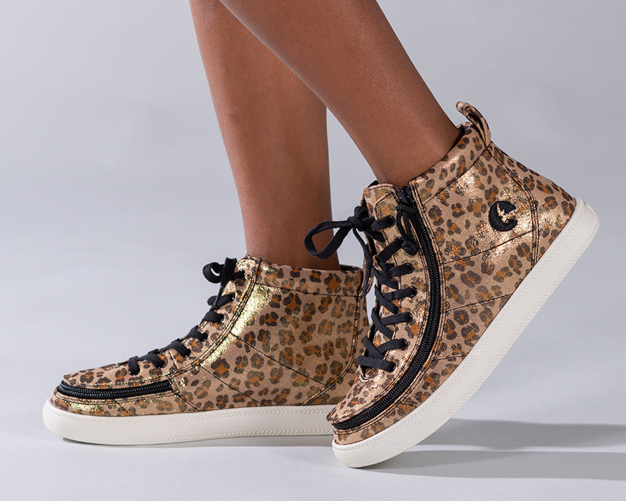 FINAL SALE - Leopard Shimmer BILLY Classic Lace Highs