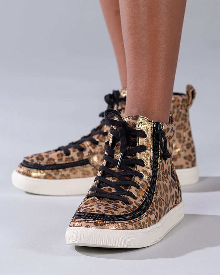 FINAL SALE - Leopard Shimmer BILLY Classic Lace Highs