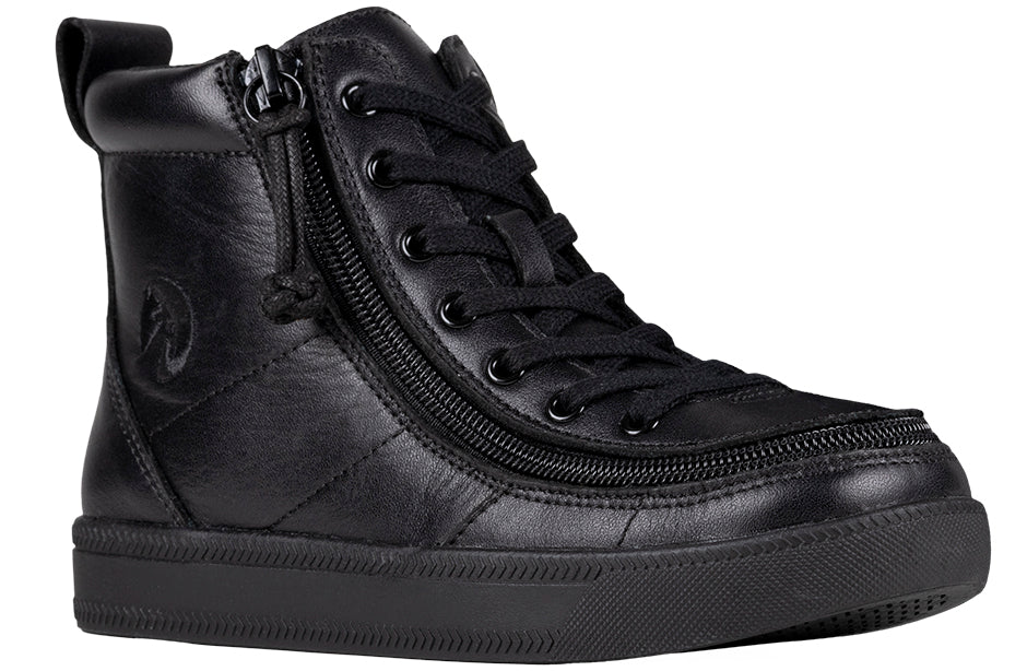 Black To The Floor Leather BILLY Classic Lace Highs