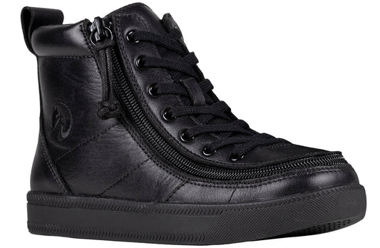 Black To The Floor Leather BILLY Classic Lace Highs