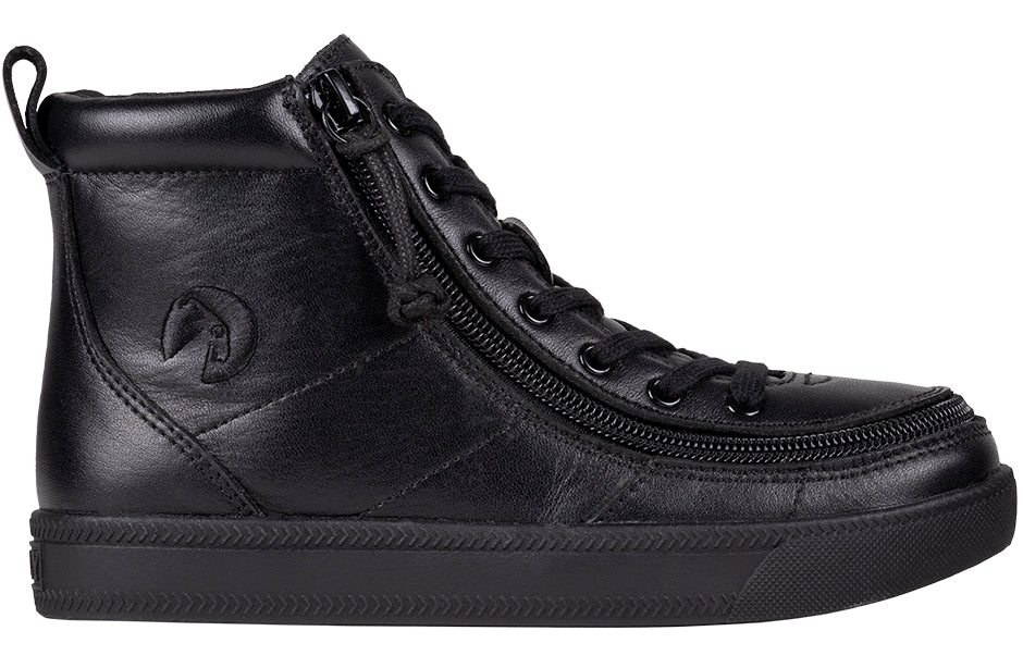 Black To The Floor Leather BILLY Classic Lace Highs