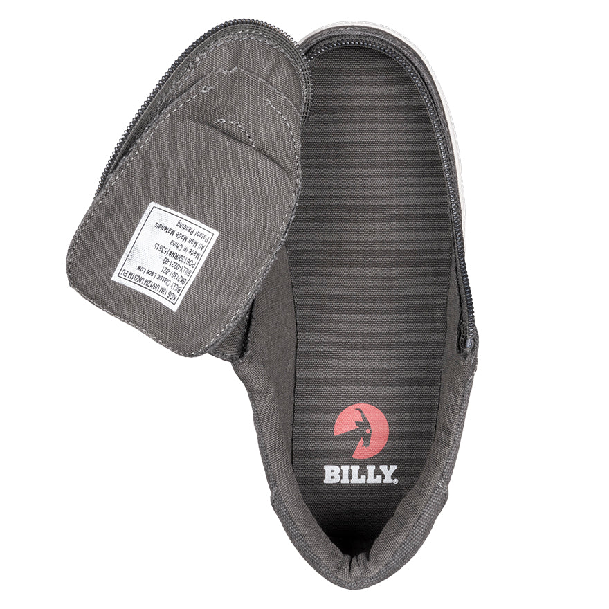 FINAL SALE - Dark Grey BILLY Sustainable Lace Lows