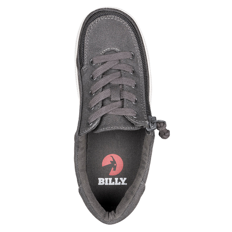 FINAL SALE - Dark Grey BILLY Sustainable Lace Lows