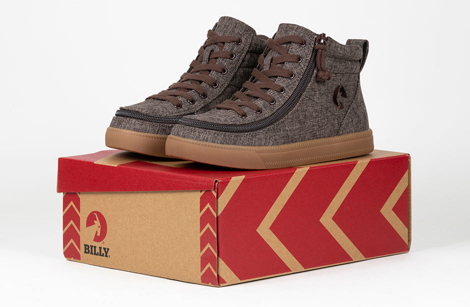 Brown Jersey BILLY Street High Tops