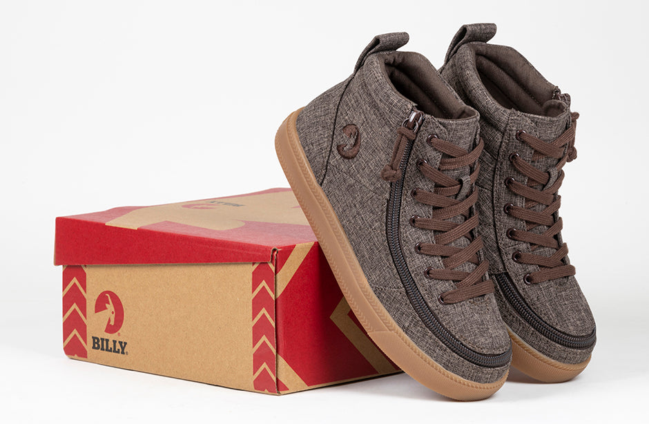 Brown Jersey BILLY Street High Tops