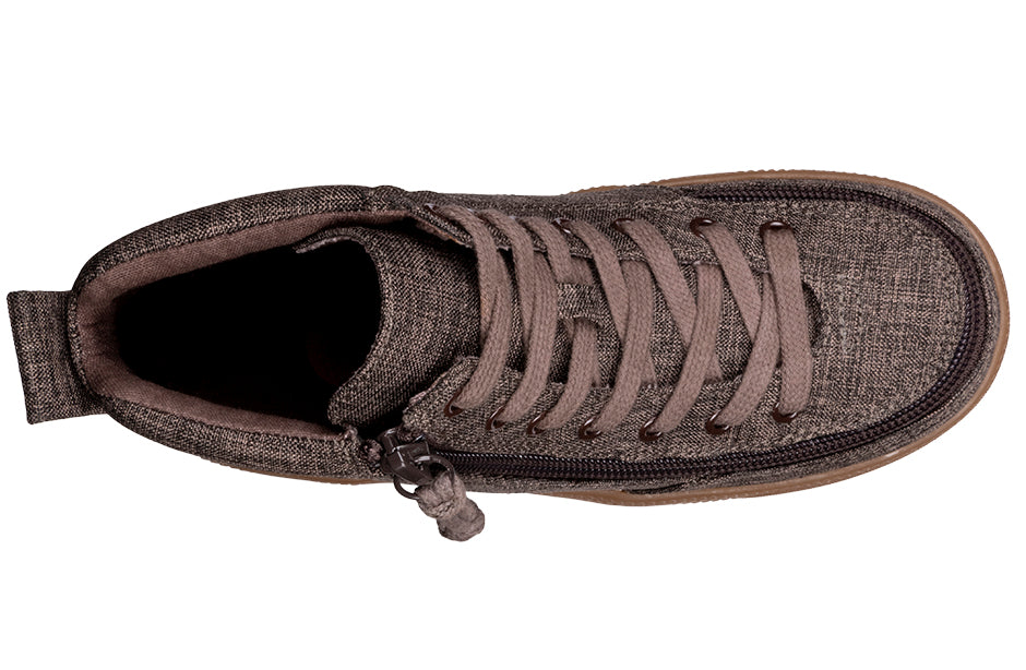Brown Jersey BILLY Street High Tops