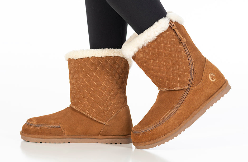 FINAL SALE - Chestnut BILLY Cozy Quilt Lux Boots