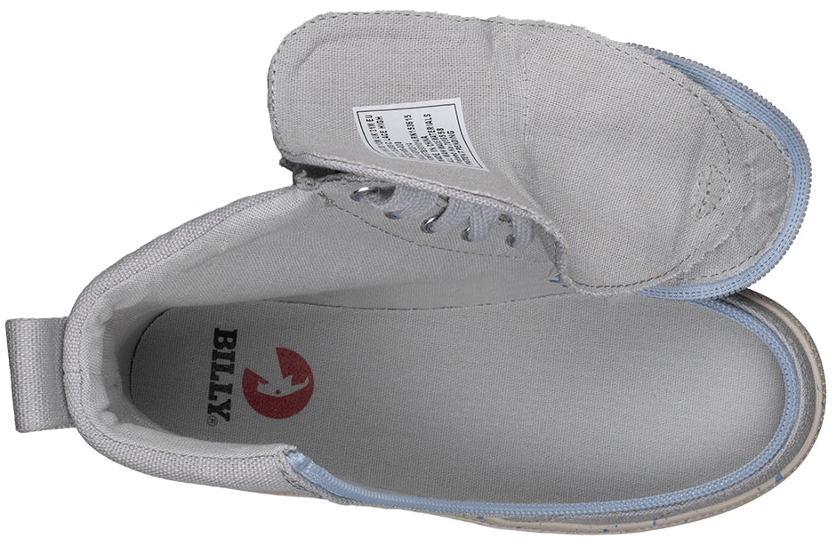 FINAL SALE - Grey/Blue Speckle BILLY Classic Lace High Tops