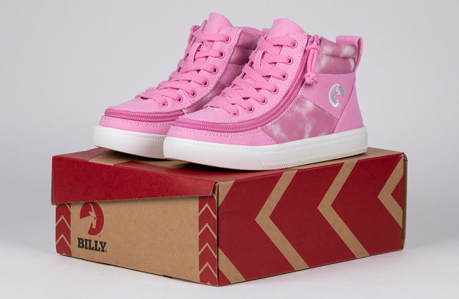 Pink Tie Dye BILLY Street High Tops