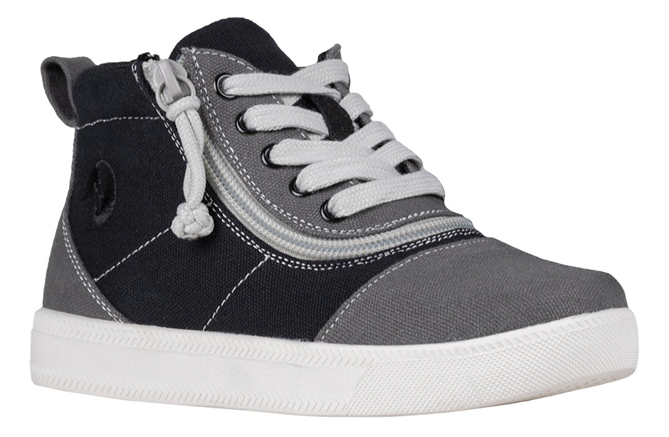 FINAL SALE - Grey Colorblock BILLY D|R Short Wrap High Tops