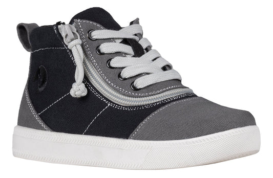 FINAL SALE - Grey Colorblock BILLY D|R Short Wrap High Tops