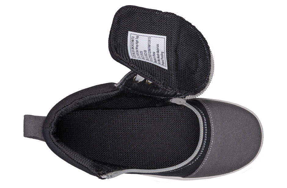 FINAL SALE - Grey Colorblock BILLY D|R Short Wrap High Tops