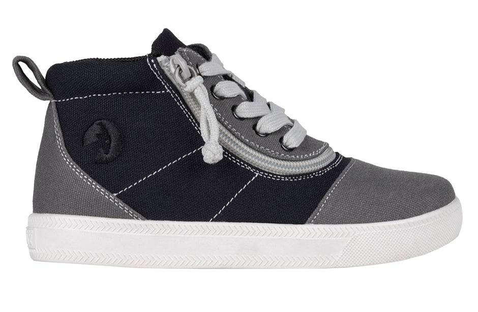 FINAL SALE - Grey Colorblock BILLY D|R Short Wrap High Tops