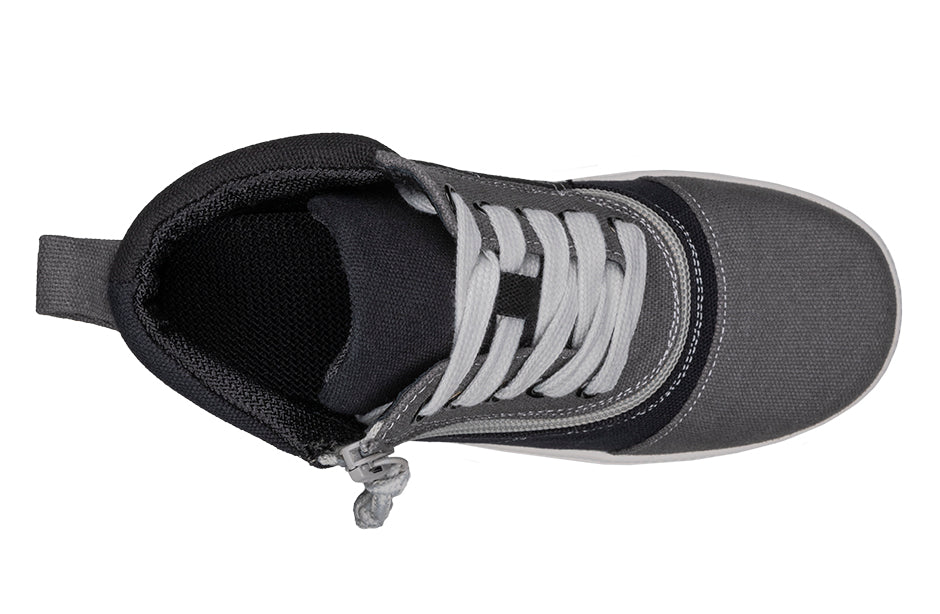 FINAL SALE - Grey Colorblock BILLY D|R Short Wrap High Tops