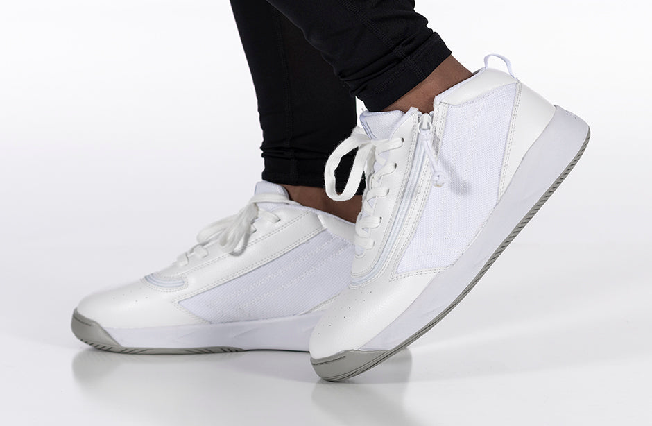 FINAL SALE - White BILLY Sport Hoop Athletic Sneakers