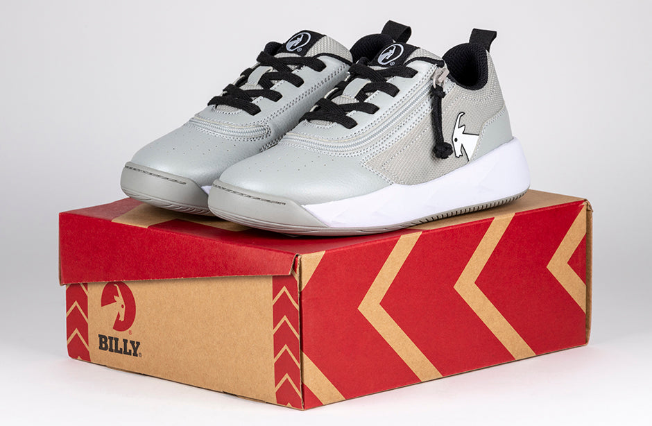 FINAL SALE - Grey/Black BILLY Sport Court Athletic Sneakers