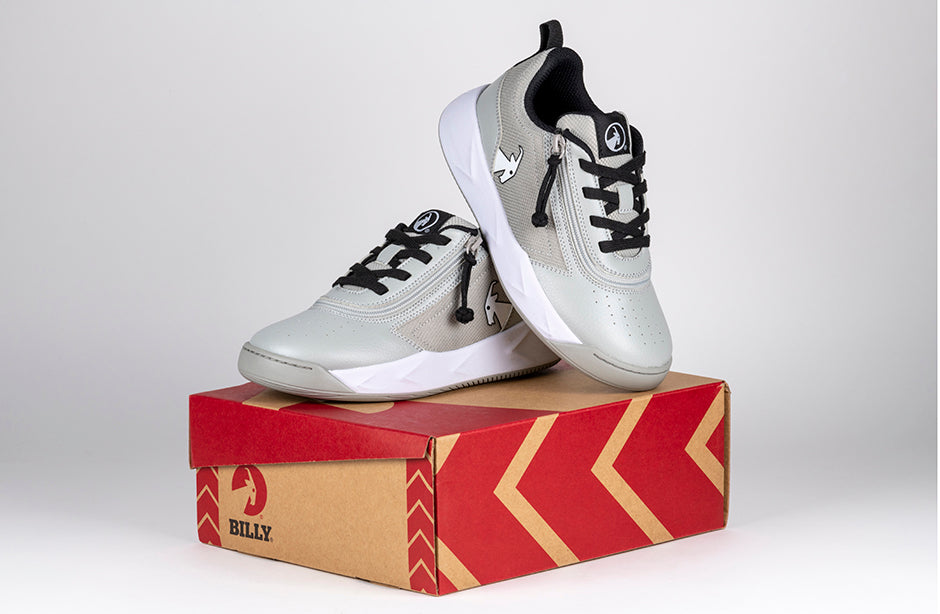 FINAL SALE - Grey/Black BILLY Sport Court Athletic Sneakers