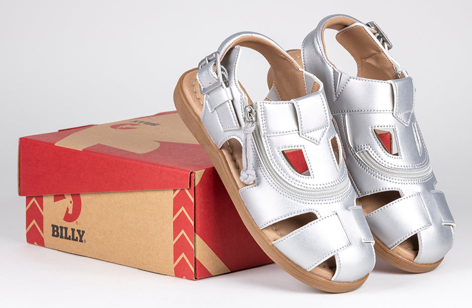 FINAL SALE - Silver BILLY Sandals