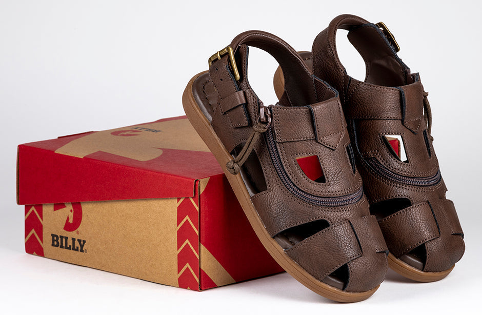 FINAL SALE - Brown BILLY Sandals