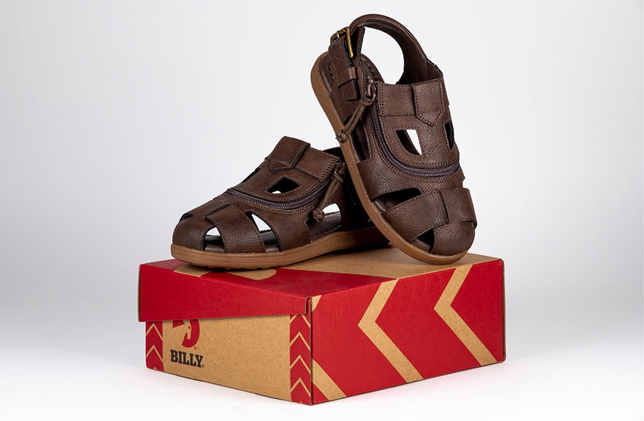FINAL SALE - Brown BILLY Sandals