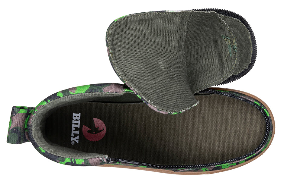 FINAL SALE - Green Dino BILLY Classic Lace High Tops