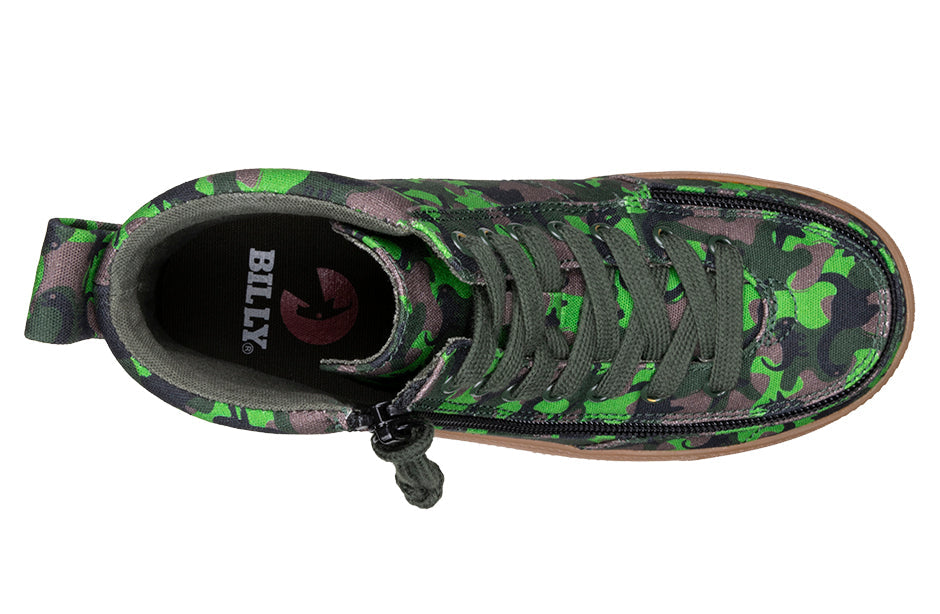 FINAL SALE - Green Dino BILLY Classic Lace High Tops