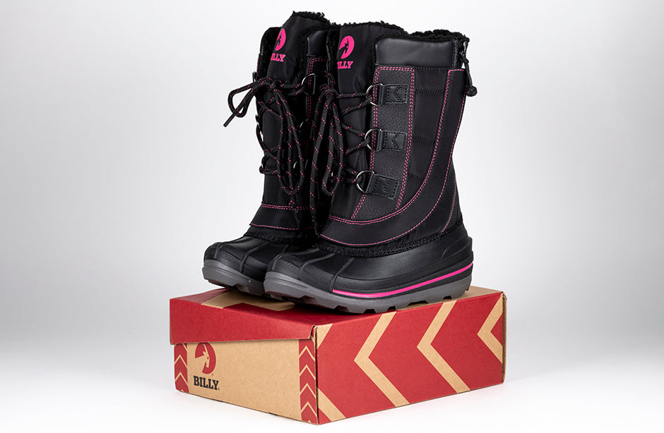 Black/Pink BILLY Ice Winter Boots