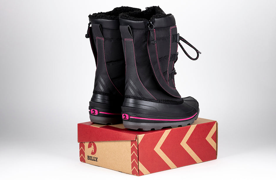 Black/Pink BILLY Ice Winter Boots