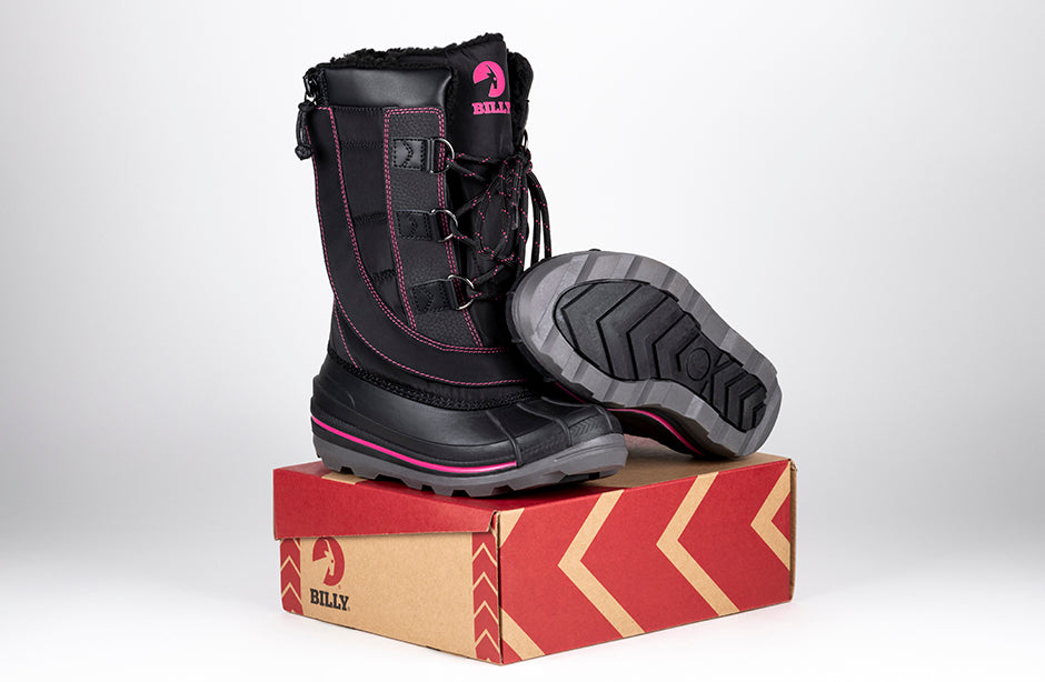 Black/Pink BILLY Ice Winter Boots