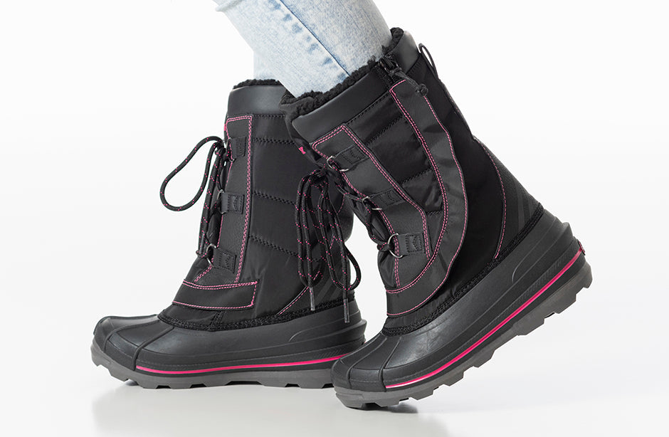 Black/Pink BILLY Ice Winter Boots
