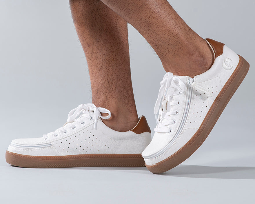 FINAL SALE - Men's White BILLY Low Sneakers