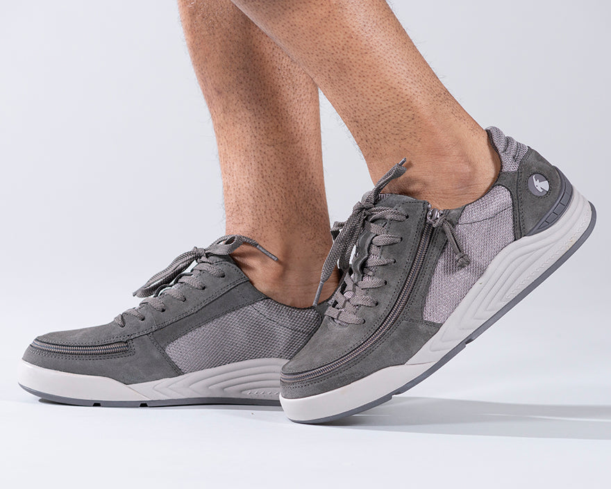FINAL SALE - Men's Charcoal Suede/Mesh BILLY Comfort Classic Lows