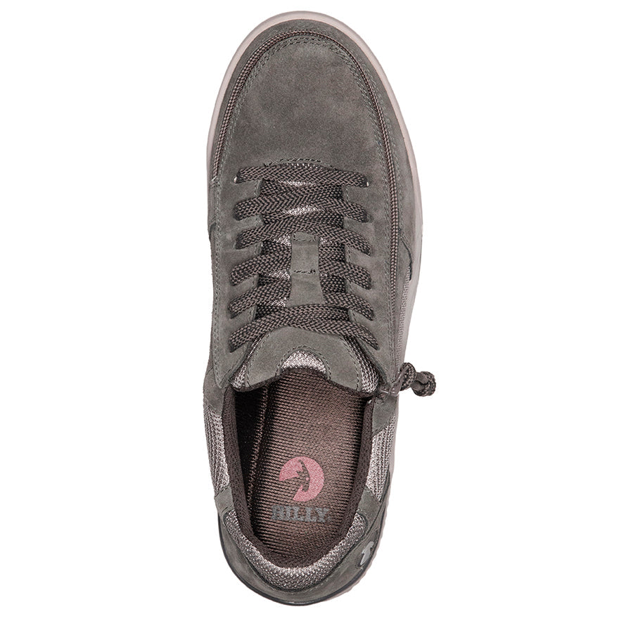 FINAL SALE - Men's Charcoal Suede/Mesh BILLY Comfort Classic Lows
