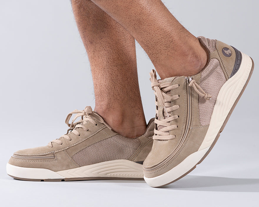 FINAL SALE - Men's Tan Suede/Mesh BILLY Comfort Classic Lows