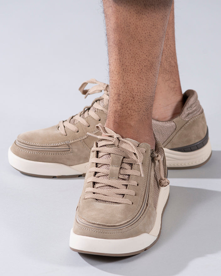 FINAL SALE - Men's Tan Suede/Mesh BILLY Comfort Classic Lows