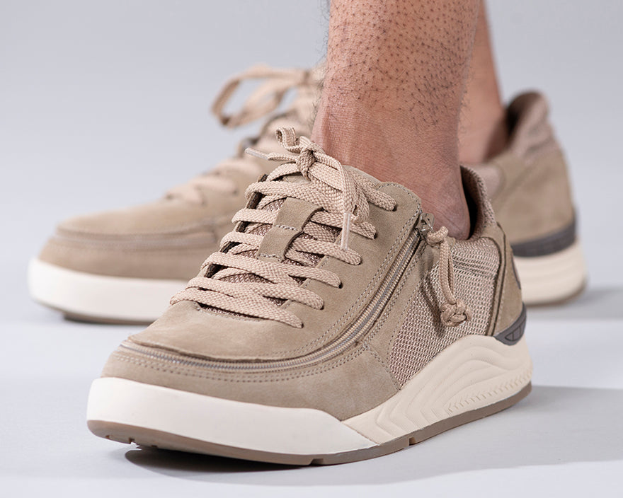 FINAL SALE - Men's Tan Suede/Mesh BILLY Comfort Classic Lows