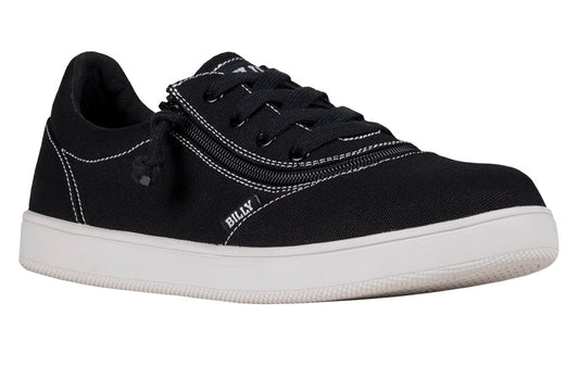 FINAL SALE - Men's Black/White Stitch BILLY Sneaker Low Tops
