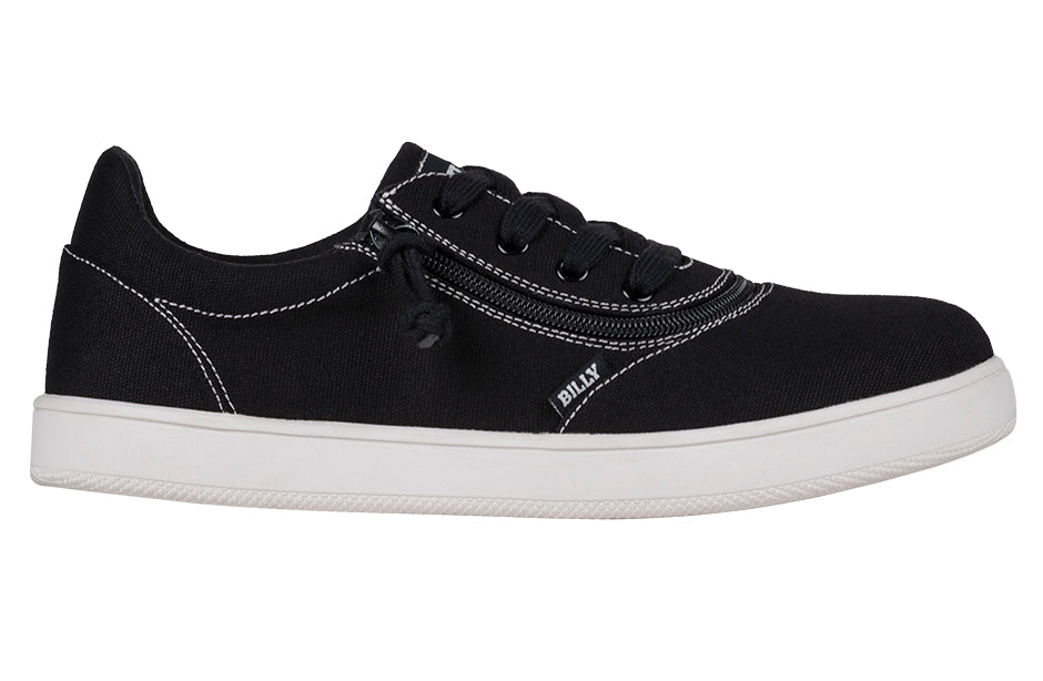 FINAL SALE - Men's Black/White Stitch BILLY Sneaker Low Tops
