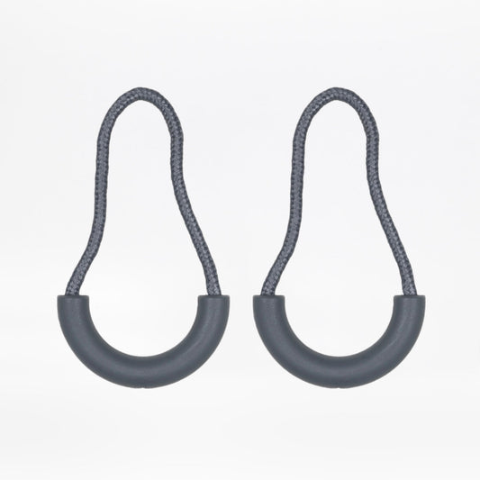 Charcoal BILLY Loop Zipper Pull