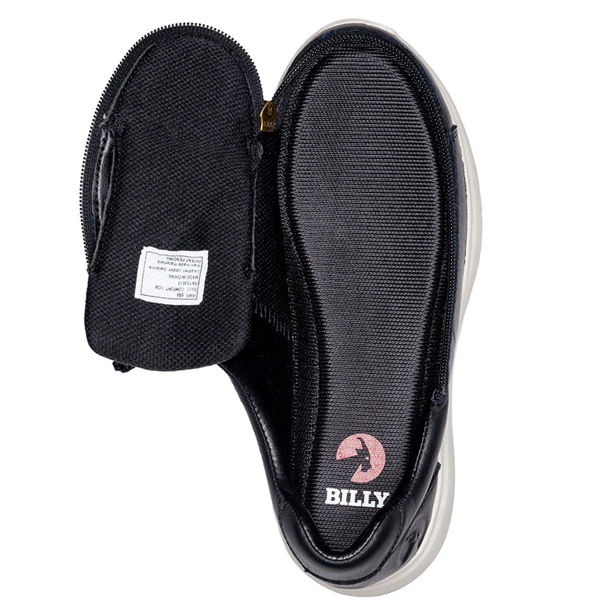 FINAL SALE - Women's Black Leather BILLY Comfort Lows