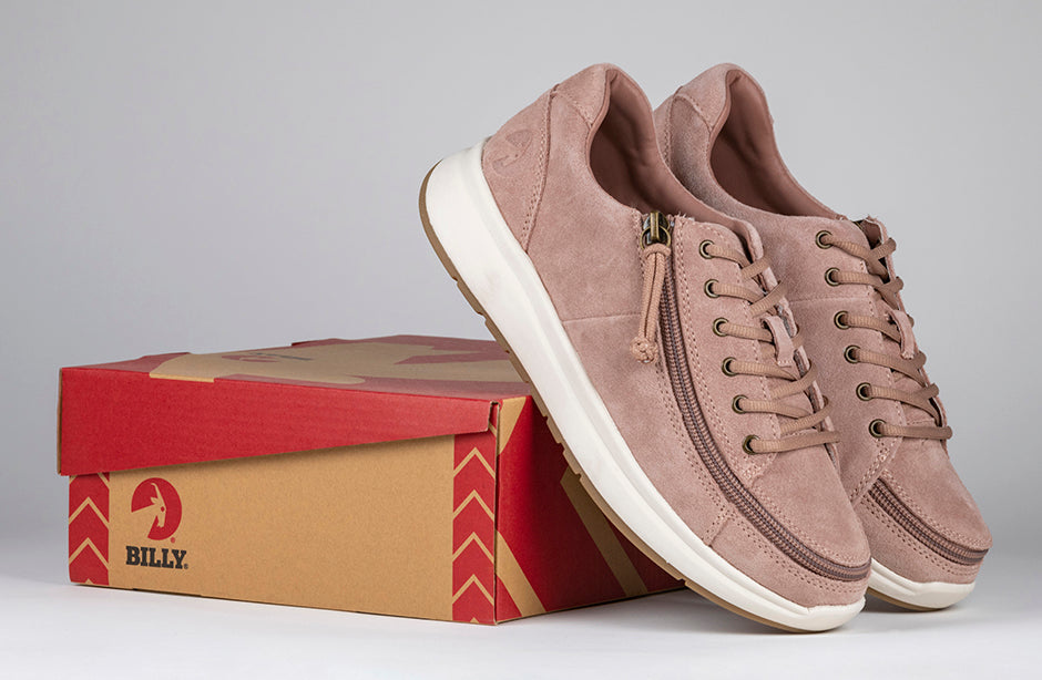 FINAL SALE - Women's Blush Suede BILLY Comfort Lows