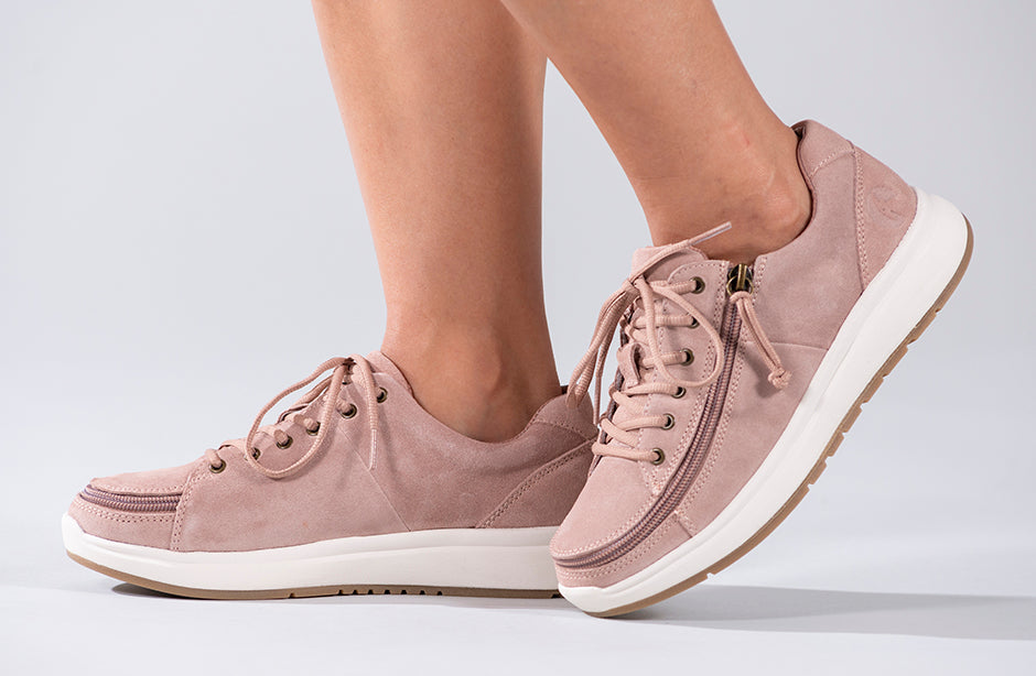 FINAL SALE - Women's Blush Suede BILLY Comfort Lows