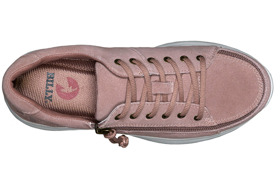 FINAL SALE - Women's Blush Suede BILLY Comfort Lows
