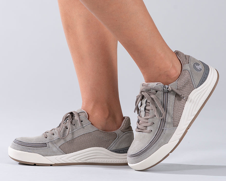 FINAL SALE - Women's Charcoal Suede/Mesh BILLY Comfort Classic Lows