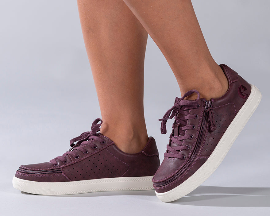 FINAL SALE - Women's Burgundy BILLY Sneaker Lows