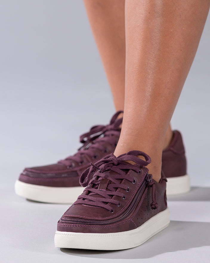 FINAL SALE - Women's Burgundy BILLY Sneaker Lows